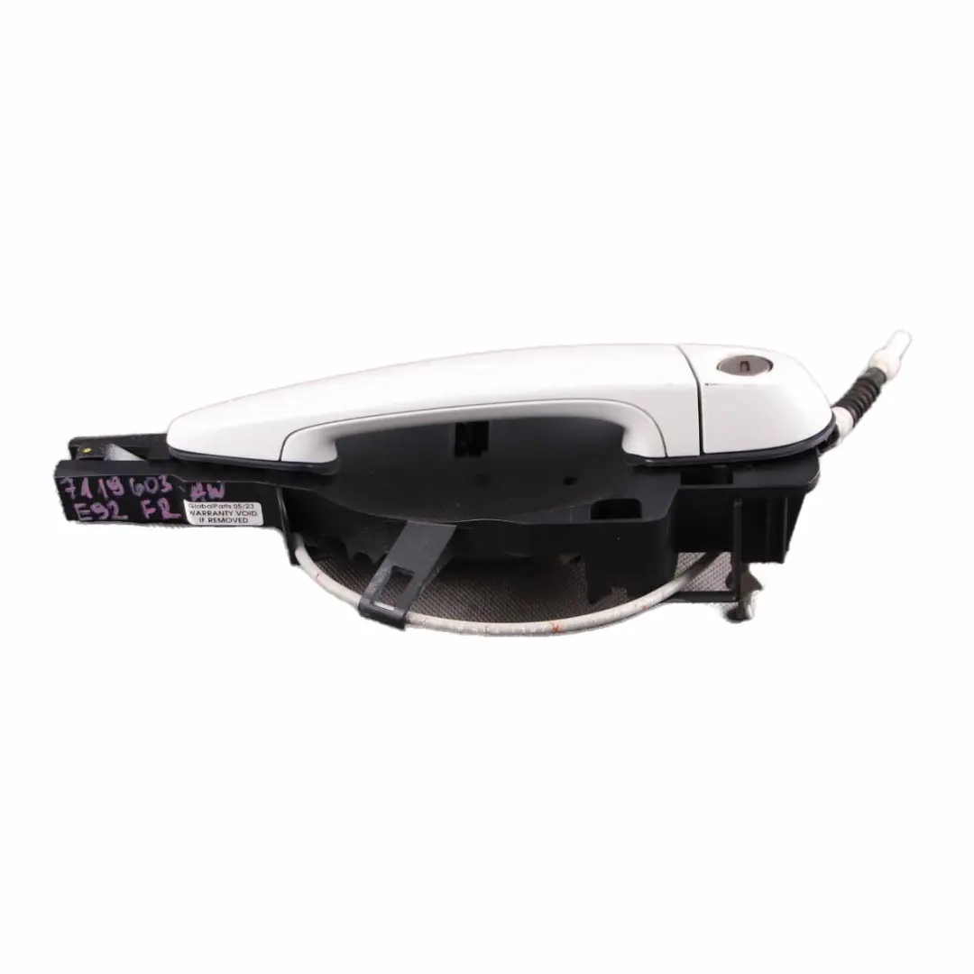  Door Handle BMW E92 E93 Grab Front Right O/S Outside Alpine White - 300 - SKU rhd-7119603-AW - Part number 7119603