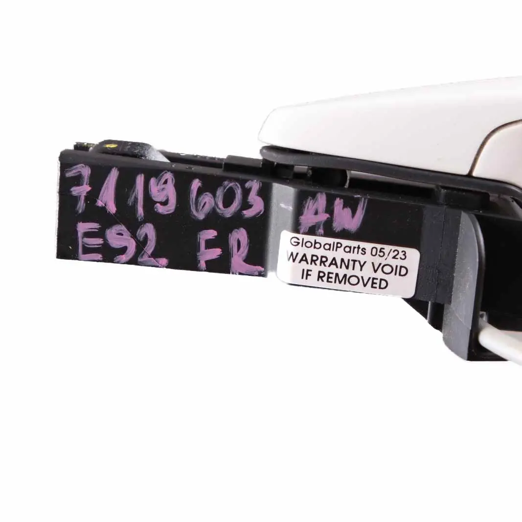  Door Handle BMW E92 E93 Grab Front Right O/S Outside Alpine White - 300 - SKU rhd-7119603-AW - Part number 7119603