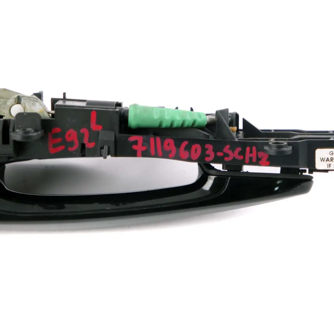 BMW E92 Grab Handle Door Front Left N/S Schwarz 2 Black 668 - SKU rhd-7119603-SCH1 - Part number 7119603