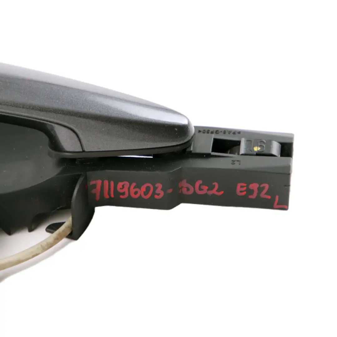 Front Left Grab Handle N/S Sparkling Graphite Metallic A22 to BMW 3 Series E92 E93 with Part number 7119603 BMW 3 Series E92 E93 Front Left Grab Handle N/S Sparkling Graphite Metallic A22 - SKU rhd-7119603-SG2 - Part number 7119603