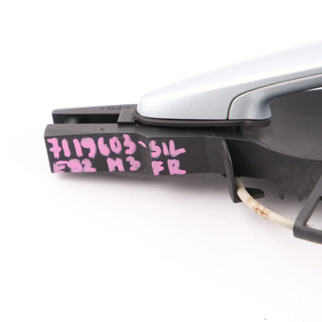 Grab Handle BMW E92 E93 Front Right Door O/S Silverstone II Metallic A29 to with Part number 7119603 Grab Handle BMW E92 E93 Front Right Door O/S Silverstone II Metallic A29 - SKU rhd-7119603-SIL - Part number 7119603