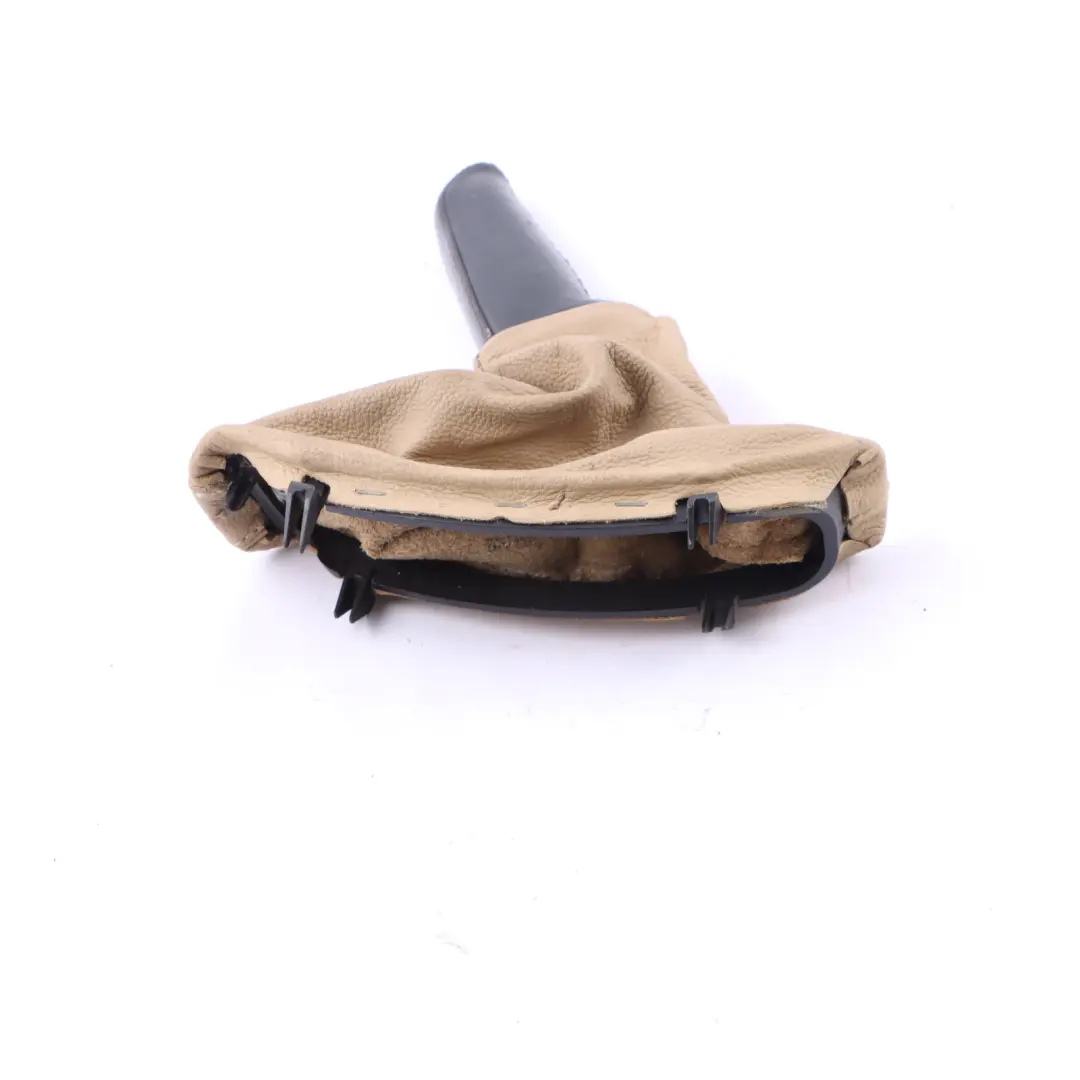 BMW E60 E61 Leather Handbreak Handle Lever Cover Beige - SKU rhd-7121033-1 - Part number 7121033