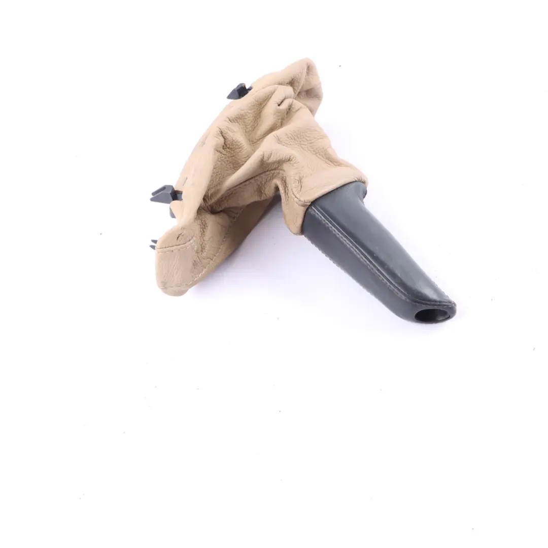 Leather Handbreak Handle Lever Cover Beige to BMW E60 E61 with Part number 7121033 BMW E60 E61 Leather Handbreak Handle Lever Cover Beige - SKU rhd-7121033-1 - Part number 7121033