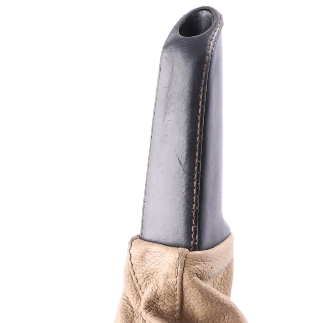 Leather Handbreak Handle Lever Cover Beige to BMW E60 E61 with Part number 7121033 BMW E60 E61 Leather Handbreak Handle Lever Cover Beige - SKU rhd-7121033-1 - Part number 7121033