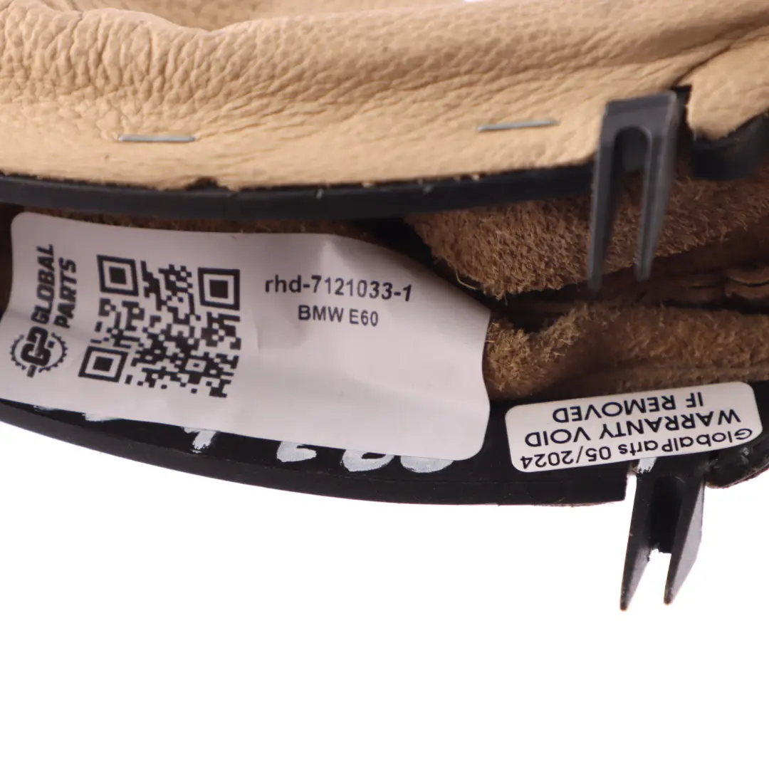 Leather Handbreak Handle Lever Cover Beige to BMW E60 E61 with Part number 7121033 BMW E60 E61 Leather Handbreak Handle Lever Cover Beige - SKU rhd-7121033 - Part number 7121033