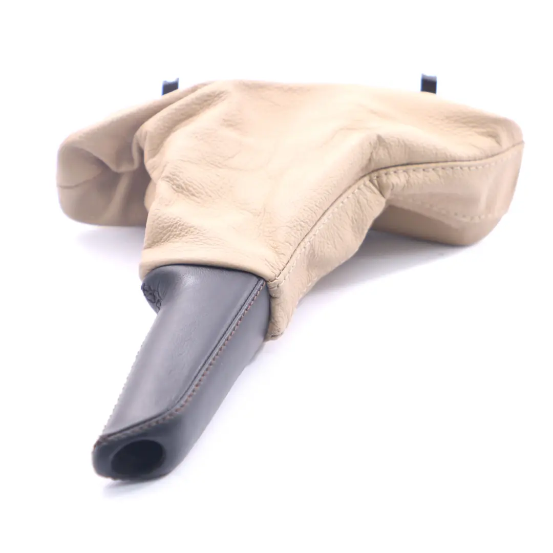 Leather Handbreak Handle Lever Cover Beige to BMW E60 E61 with Part number 7121033 BMW E60 E61 Leather Handbreak Handle Lever Cover Beige - SKU rhd-7121033 - Part number 7121033