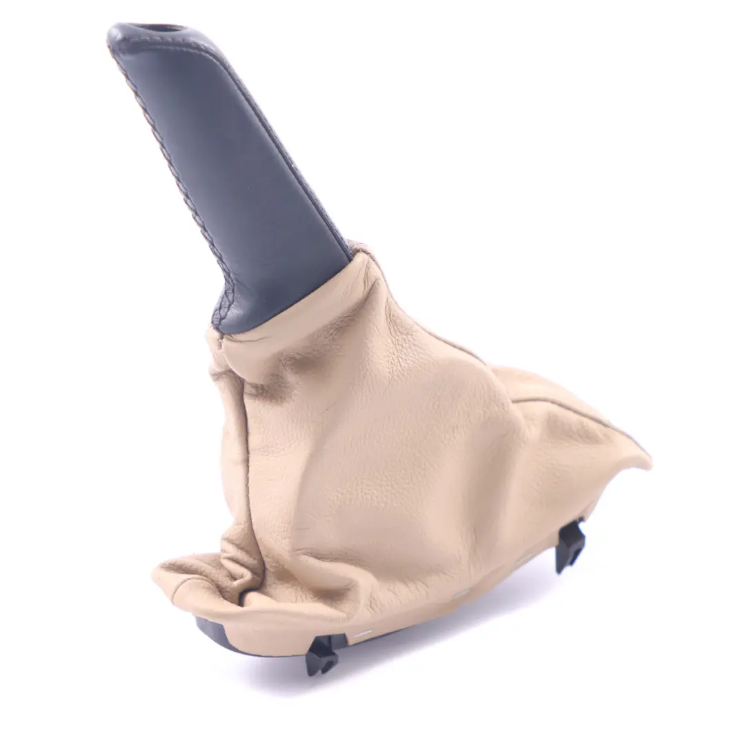 Leather Handbreak Handle Lever Cover Beige to BMW E60 E61 with Part number 7121033 BMW E60 E61 Leather Handbreak Handle Lever Cover Beige - SKU rhd-7121033 - Part number 7121033