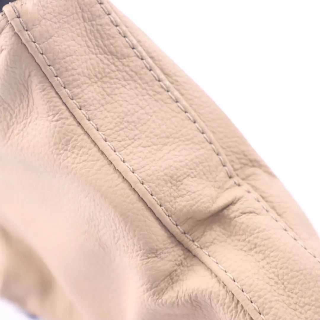 BMW E60 E61 Leather Handbreak Handle Lever Cover Beige - SKU rhd-7121033 - Part number 7121033