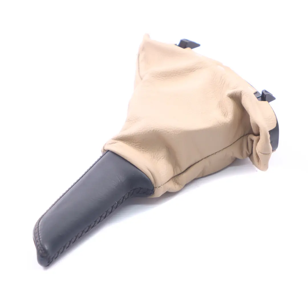 Leather Handbreak Handle Lever Cover Beige to BMW E60 E61 with Part number 7121033 BMW E60 E61 Leather Handbreak Handle Lever Cover Beige - SKU rhd-7121033 - Part number 7121033