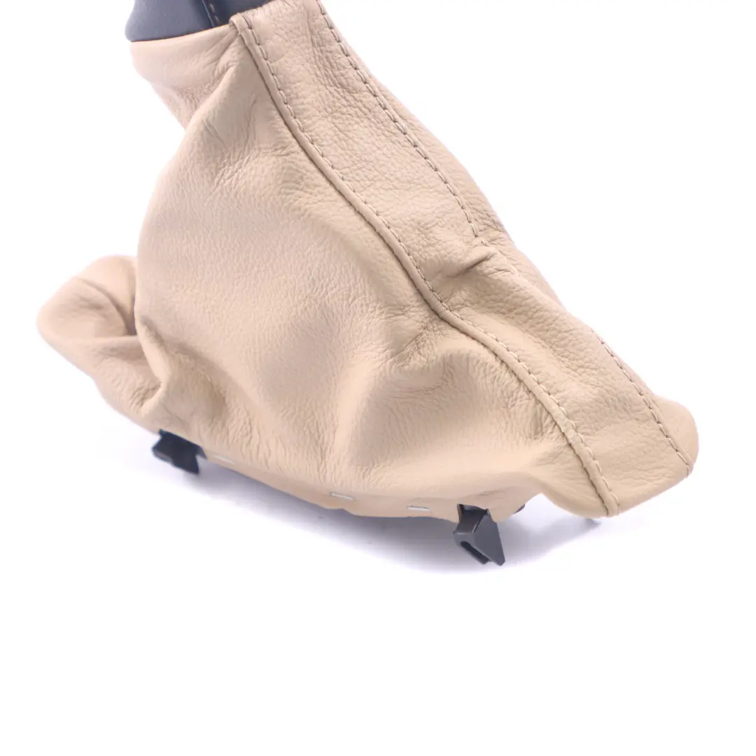 Leather Handbreak Handle Lever Cover Beige to BMW E60 E61 with Part number 7121033 BMW E60 E61 Leather Handbreak Handle Lever Cover Beige - SKU rhd-7121033 - Part number 7121033