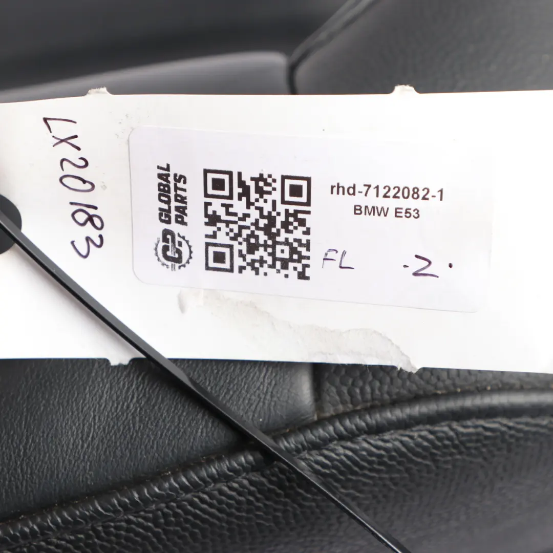 BMW X5 E53 Sport Black Exclusive Leather Front Left Seat Memory Interior - SKU rhd-7122082-1 - Part number 7122082