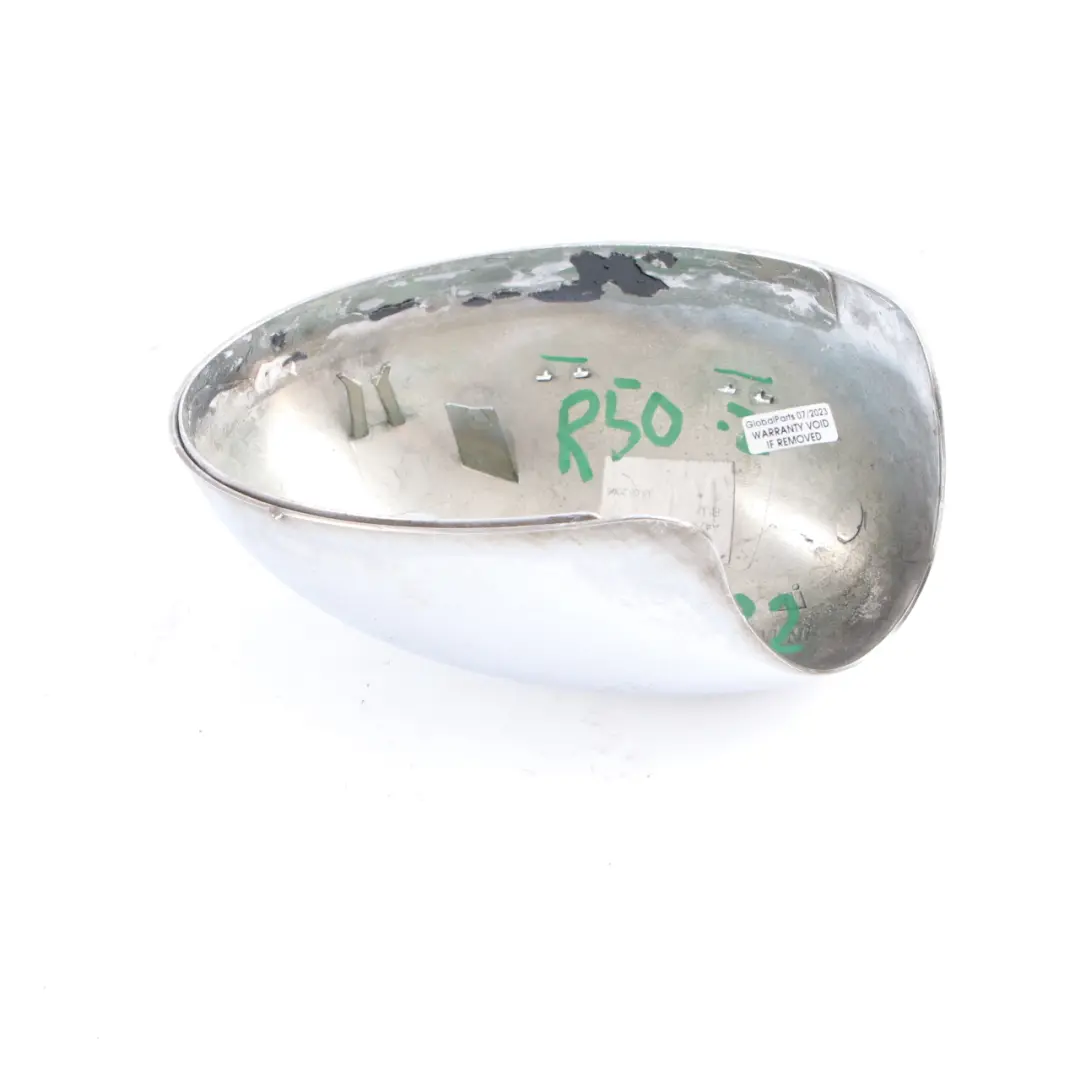 Wing Mirror Cover Mini Cooper R50 R52 R53 Cap Casing Left N/S Chrome to with Part number 7123295 Wing Mirror Cover Mini Cooper R50 R52 R53 Cap Casing Left N/S Chrome - SKU rhd-7123295-CHR2 - Part number 7123295