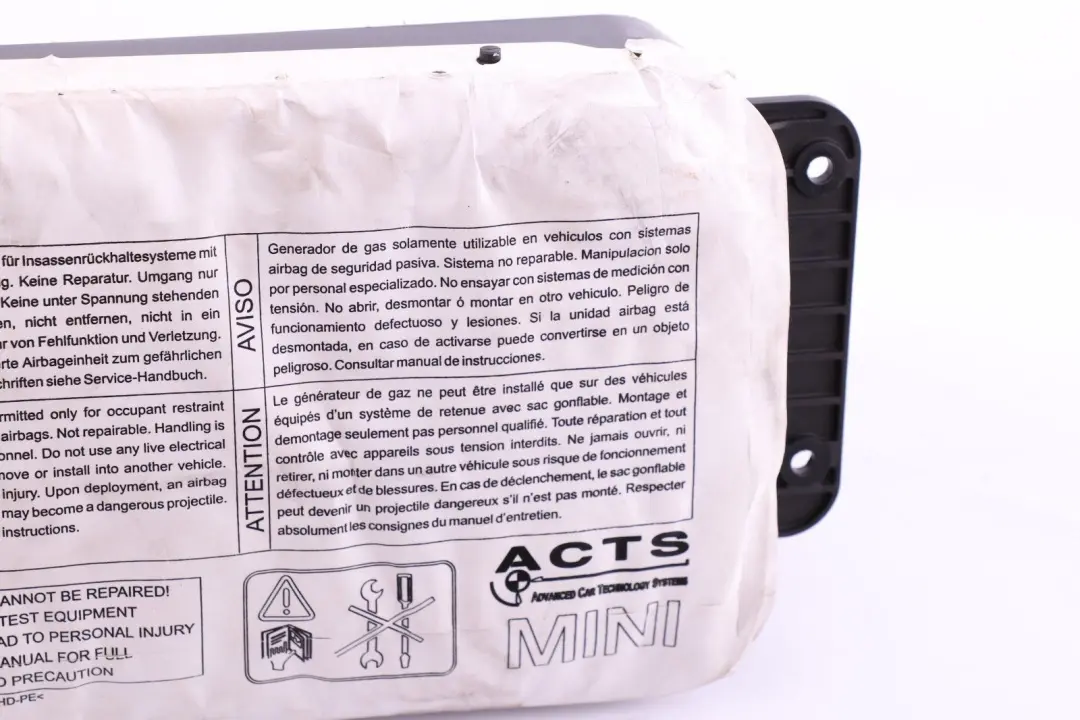 Airbag Module For Front Passenger Side Dashboard to Mini Cooper R50 R52 R53 with Part number 7124306 Mini Cooper R50 R52 R53 Airbag Module For Front Passenger Side Dashboard - SKU rhd-7124306 - Part number 7124306