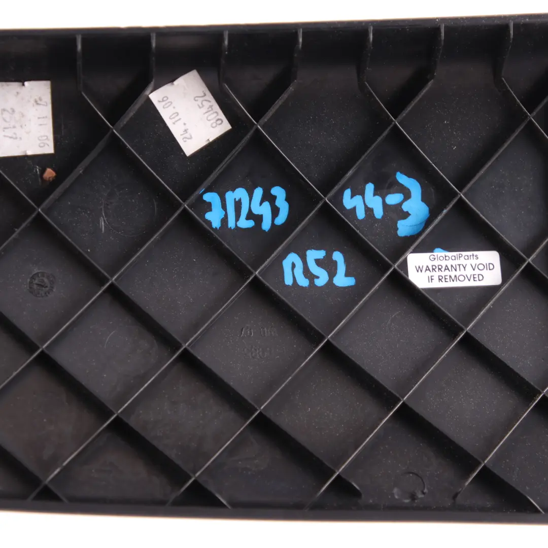 Dashboard Trim Mini R52 3 Dash Panel Cover Passenger's Side 7124344 to with Part number 9145890 Dashboard Trim Mini R52 3 Dash Panel Cover Passenger's Side 7124344 - SKU rhd-7124344-3 - Part number 9145890