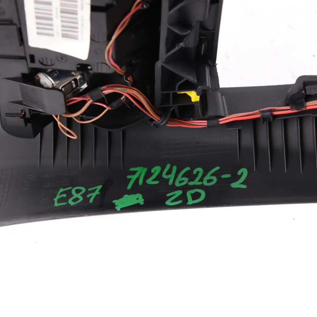  Centre Console BMW E87 LCI E81 E82 Armrest Oddments Tray Schwarz Black - SKU rhd-7124626-3 - Part number 7124626