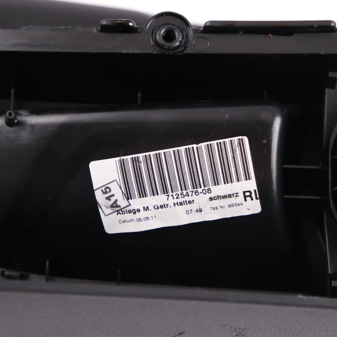 BMW E81 E82 E87 LCI E88 Centre Console With Cup Holder Black - SKU rhd-7125476-10 - Part number 7125476