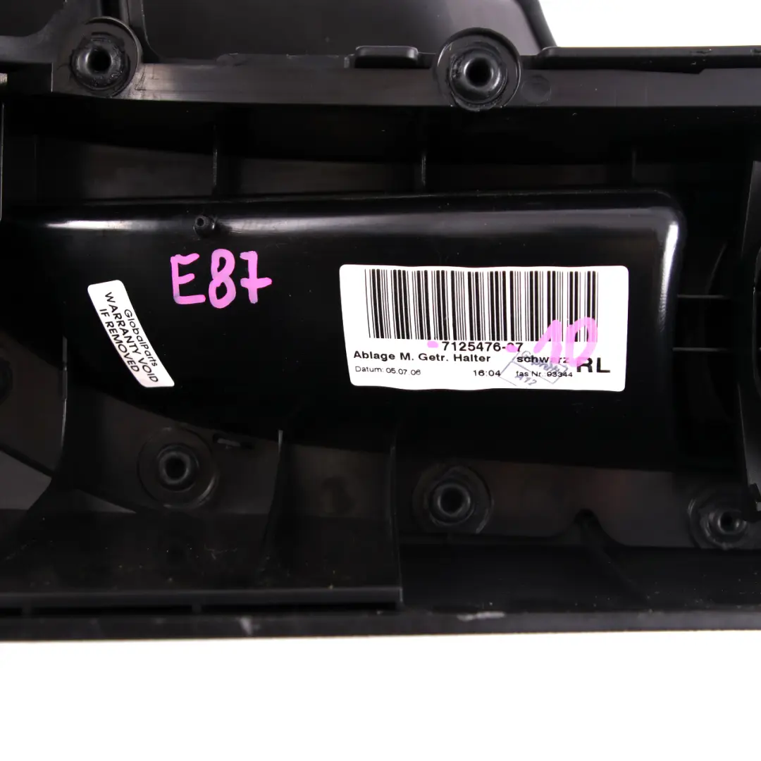 Centre Console With Cup Holder Black to BMW E81 E82 E87 LCI E88 with Part number 7125476 BMW E81 E82 E87 LCI E88 Centre Console With Cup Holder Black - SKU rhd-7125476-11 - Part number 7125476