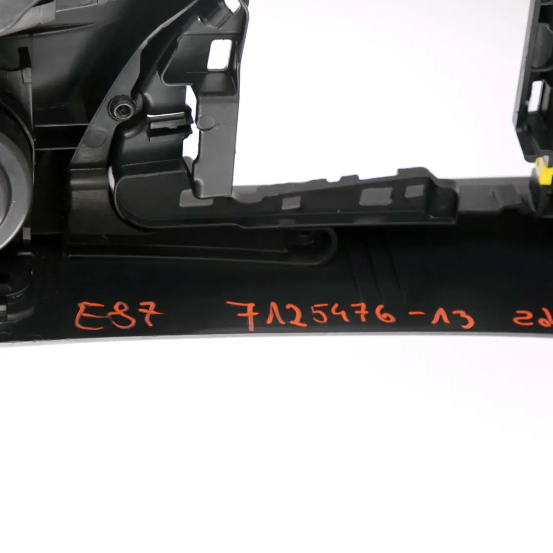 BMW E87 LCI Centre Console With Cup Holder Black E81 E82 - SKU rhd-7125476-13 - Part number 7125476