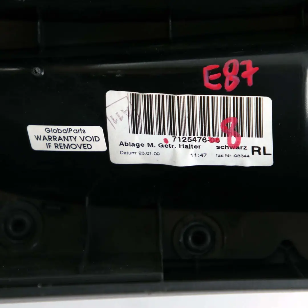 Centre Console BMW E87 LCI Cup Holder Arm Rest rmrest Black to with Part number 7125476 Centre Console BMW E87 LCI Cup Holder Arm Rest rmrest Black - SKU rhd-7125476-8 - Part number 7125476