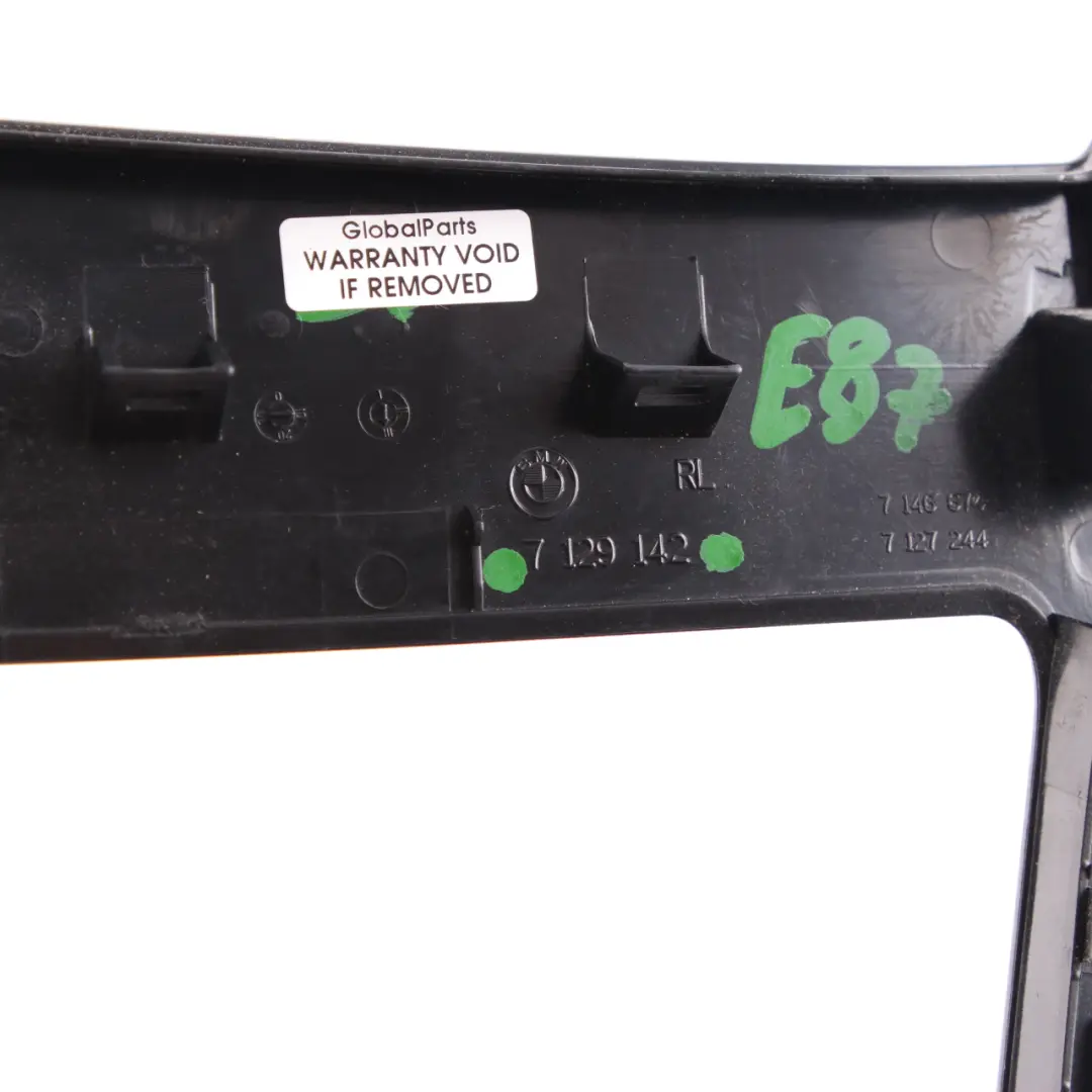 Ashtray Finisher Trim Tray Decor Gomera Black Front to BMW 1 Series 7 E87 with Part number 7127244 BMW 1 Series 7 E87 Ashtray Finisher Trim Tray Decor Gomera Black Front - SKU rhd-7127244-7 - Part number 7127244