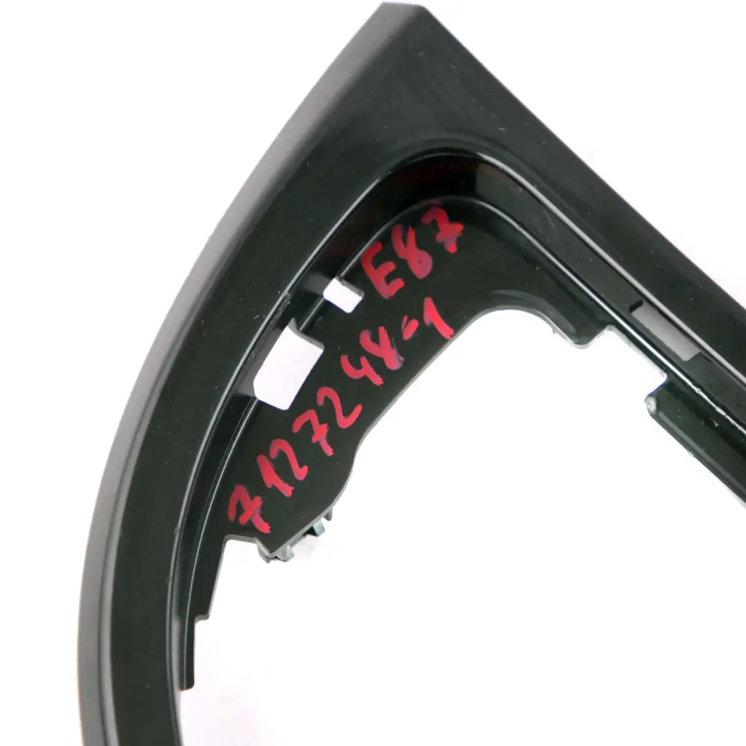 Selector Shifting Decor Trim Diamantschwarz High Gloss to BMW 1 E87 Cover Gear with Part number 7127248 BMW 1 E87 Cover Gear Selector Shifting Decor Trim Diamantschwarz High Gloss - SKU rhd-7127248-1 - Part number 7127248