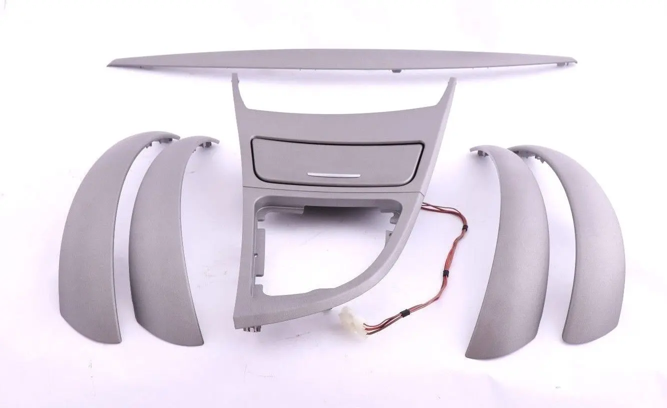 BMW 1 Series 10 E87 Ascher Interior Trim Set Dash Dashboard Titan Silver Matt