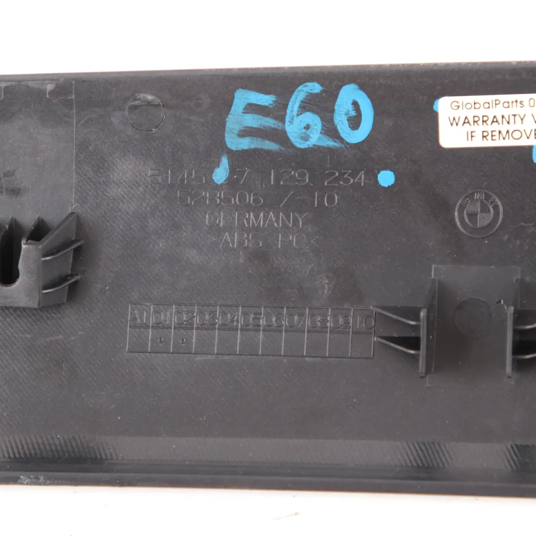 Interior Strip Cover Trim Dashboard Titan Dunkel Left N/S to BMW 5 Series E60 E61 with Part number 7129234 BMW 5 Series E60 E61 Interior Strip Cover Trim Dashboard Titan Dunkel Left N/S - SKU rhd-7129234 - Part number 7129234