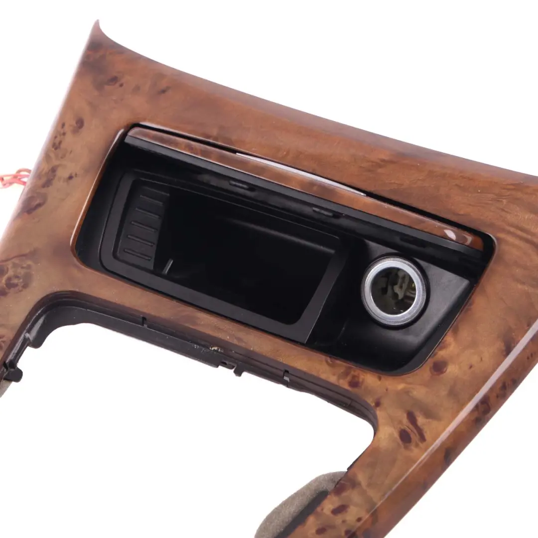 Centre Console Ashtray BMW E90 E91 Decor Cover Ash Tray Wood Poplar Woodgrain to with Part number 7129549 Centre Console Ashtray BMW E90 E91 Decor Cover Ash Tray Wood Poplar Woodgrain - SKU rhd-7129554 - Part number 7129549