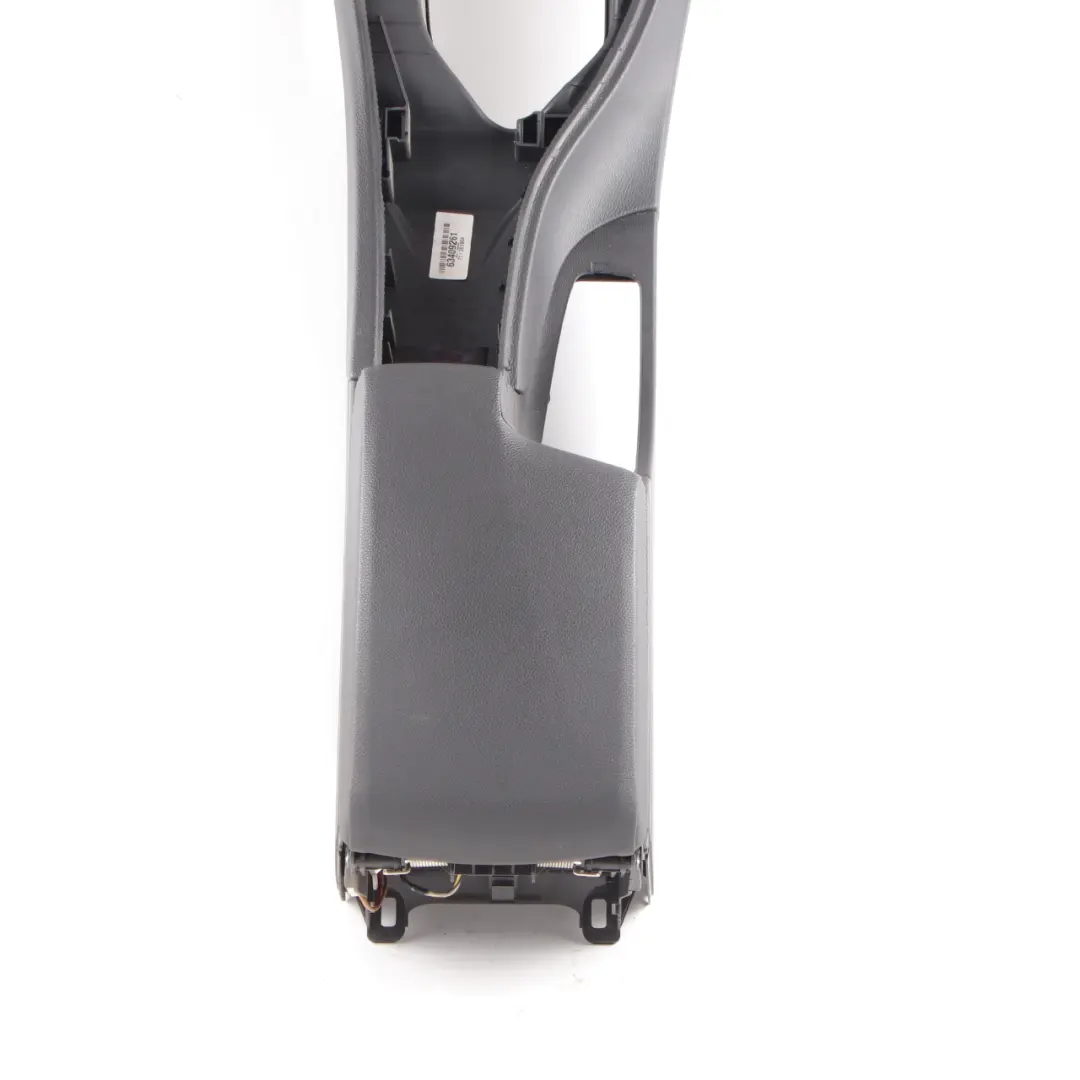 BMW E90 E91 E92 E93 Black Centre Console Leather Armrest - SKU rhd-7130692-3 - Part number 7130692