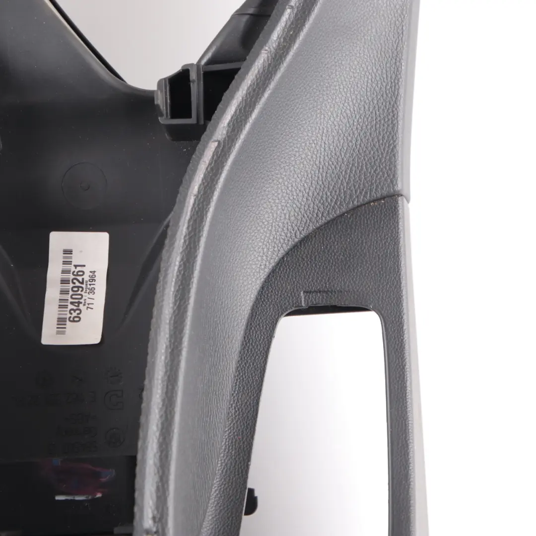 BMW E90 E91 E92 E93 Black Centre Console Leather Armrest - SKU rhd-7130692-3 - Part number 7130692