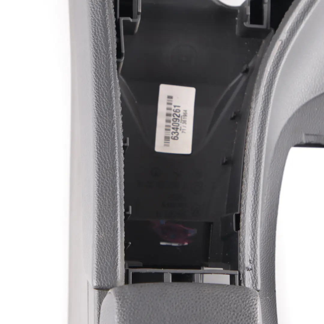 BMW E90 E91 E92 E93 Black Centre Console Leather Armrest - SKU rhd-7130692-3 - Part number 7130692