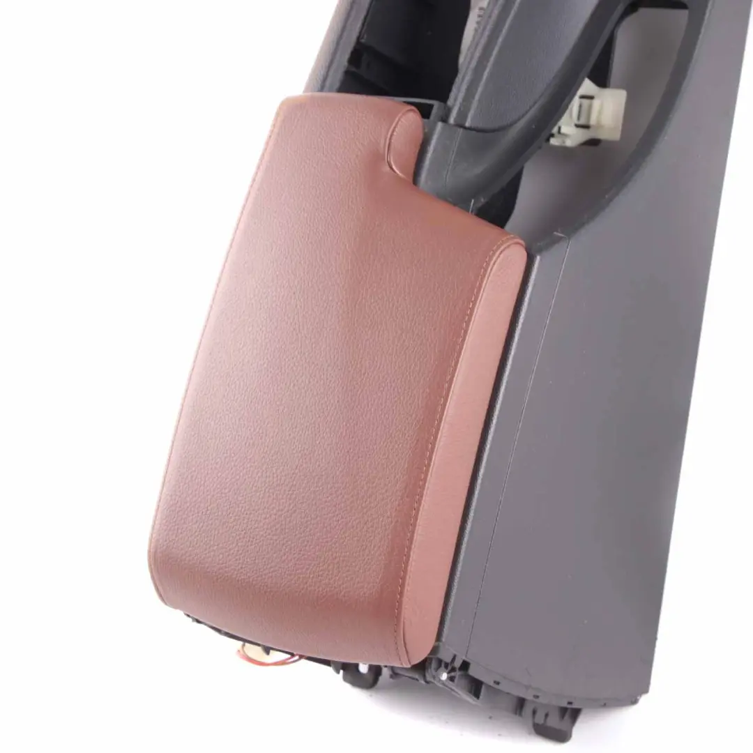 BMW E90 E91 Centre Console Leather Armrest Dakota Black Terra - SKU rhd-7130692-5 - Part number 7130692