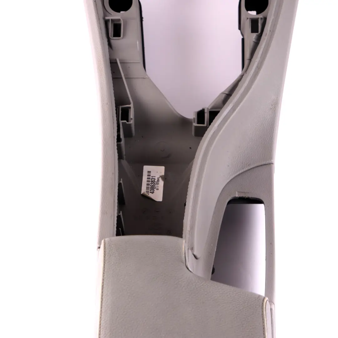 Centre Console Cover Armrest Grey Leather Dakota to BMW 3 E90 E92 E93 with Part number 7963308 BMW 3 E90 E92 E93 Centre Console Cover Armrest Grey Leather Dakota - SKU rhd-7130693 - Part number 7963308