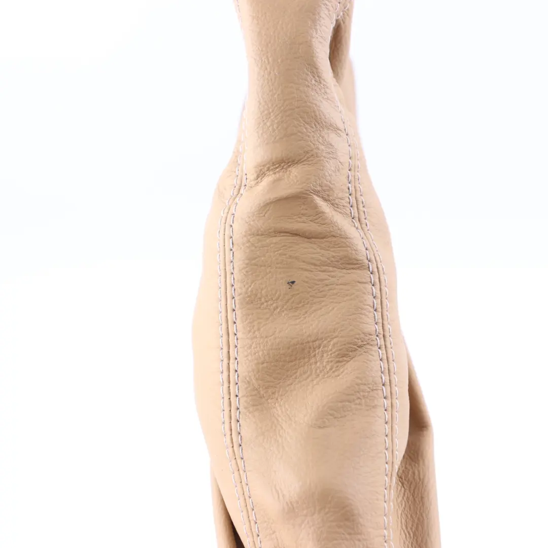 BMW E82 E87 E88 Handbrake Lever Gear Shift Gaiter Cover Brown Leather Set - SKU rhd-7130844-4 - Part number 7130844