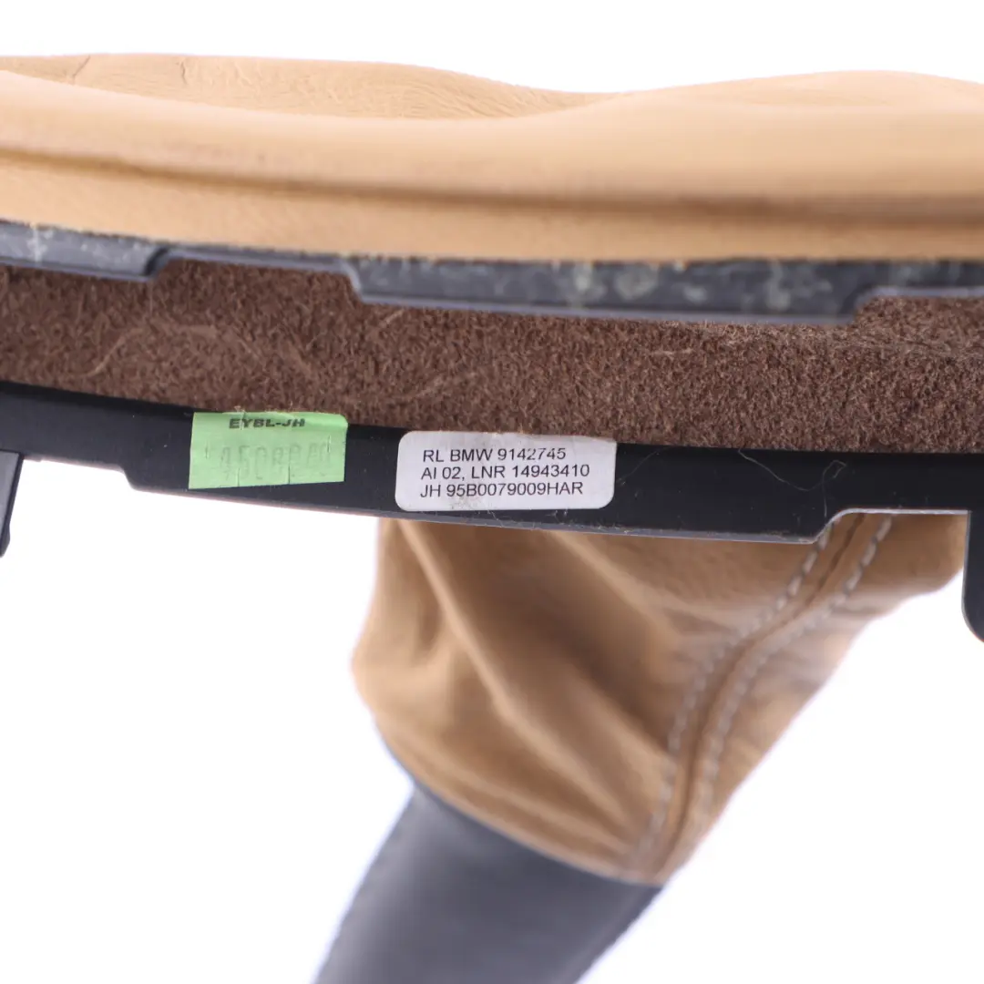BMW E82 E87 E88 Handbrake Lever Gear Shift Gaiter Cover Brown Leather Set - SKU rhd-7130844-4 - Part number 7130844