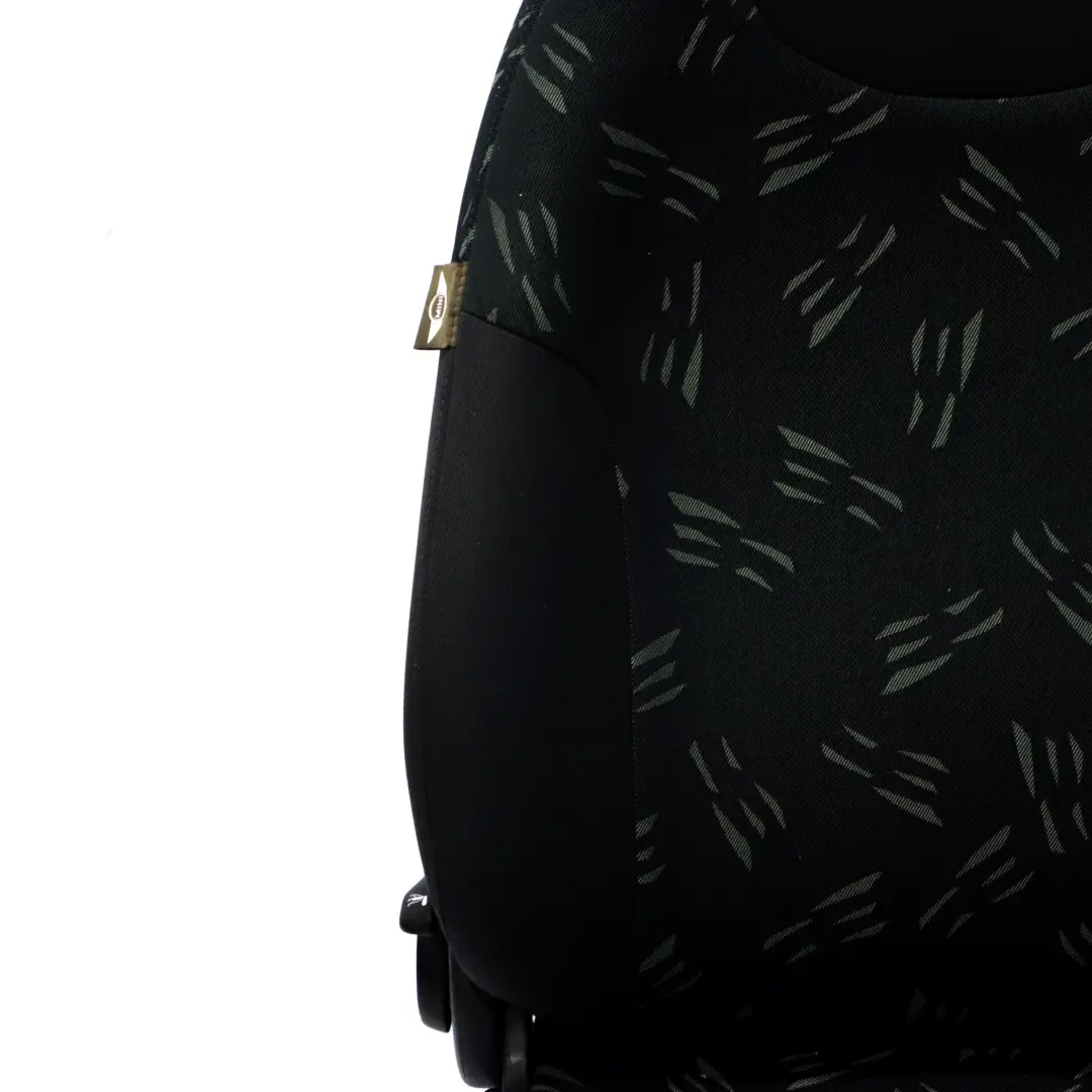 Siège avant gauche Tissu Tissu Random Panther Black pour Mini Cabrio R52 à propos du numéro de pièce 7131923 Mini Cabrio R52 Siège avant gauche Tissu Tissu Random Panther Black - SKU rhd-7131923 - Numéro de pièce 7131923