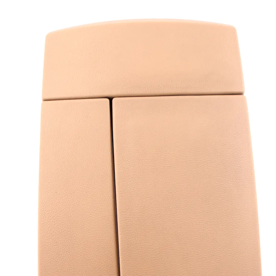 BMW E60 E61 LCI Cover Centre Console Armrest Leather Beige - SKU rhd-7133211 - Part number 7133211