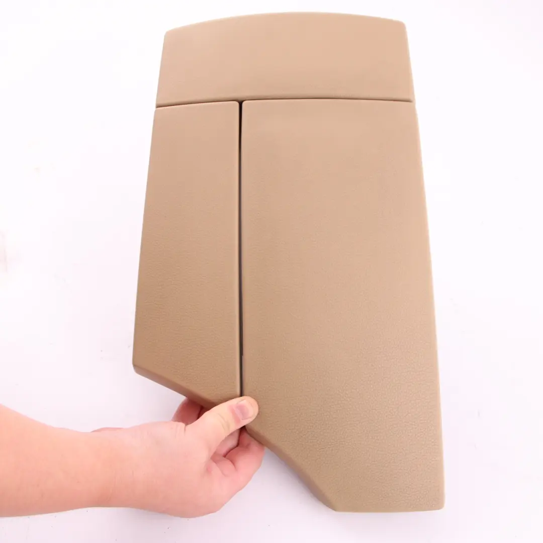 BMW E60 E61 LCI Cover Centre Console Armrest Leather Beige - SKU rhd-7133211 - Part number 7133211