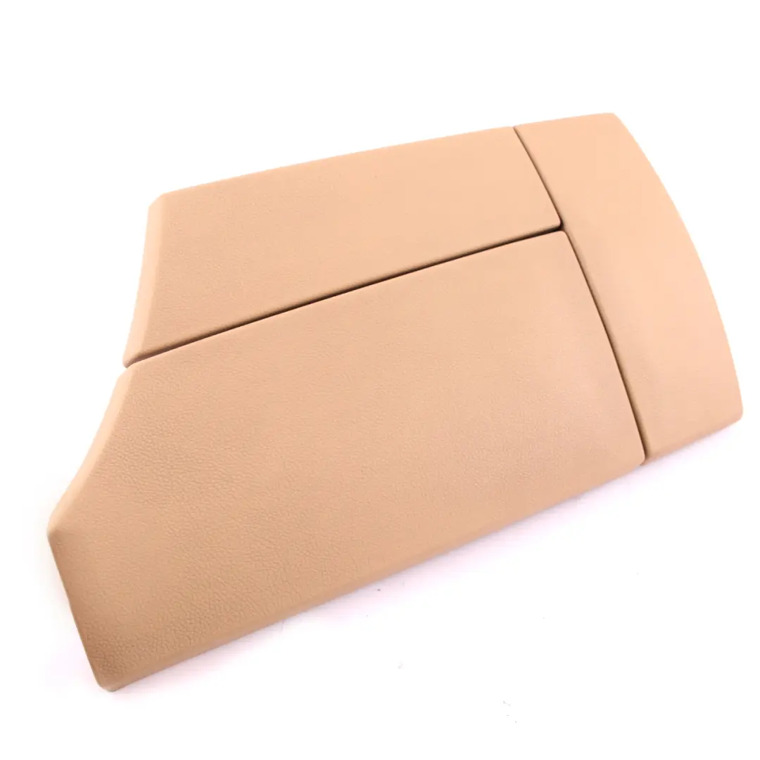 BMW E60 E61 LCI Cover Centre Console Armrest Leather Beige - SKU rhd-7133211 - Part number 7133211