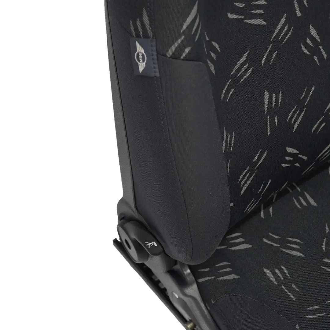 Mini Cooper One R50 Front Left N/S Cloth Fabric Random Seat Panther Black - SKU rhd-7136281-1 - Part number 7136281