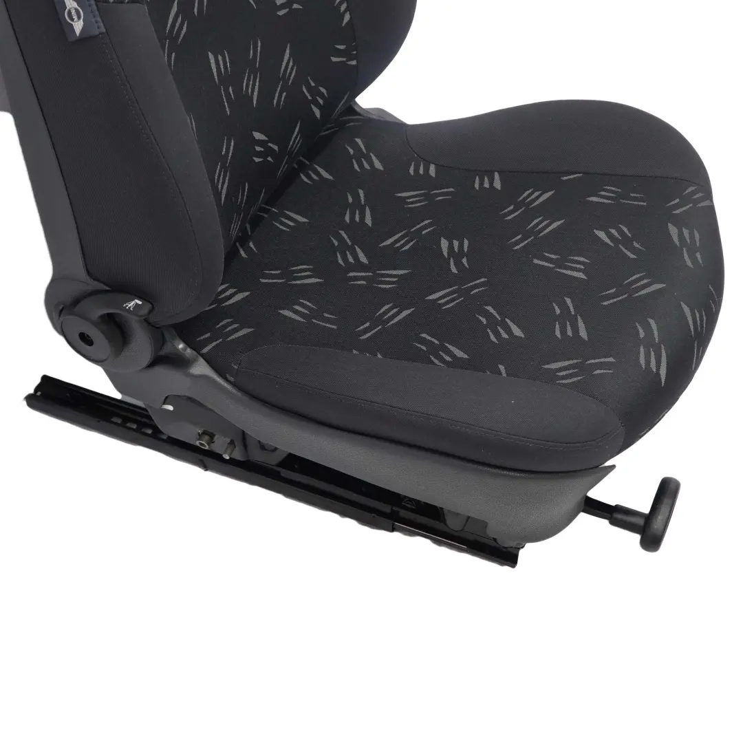 Asiento Delantero Izquierdo Tela Random Negro Pantera para Mini Cooper One R50 con número de pieza 7136281 Mini Cooper One R50 Asiento Delantero Izquierdo Tela Random Negro Pantera - SKU rhd-7136281-1 - Número de pieza 7136281