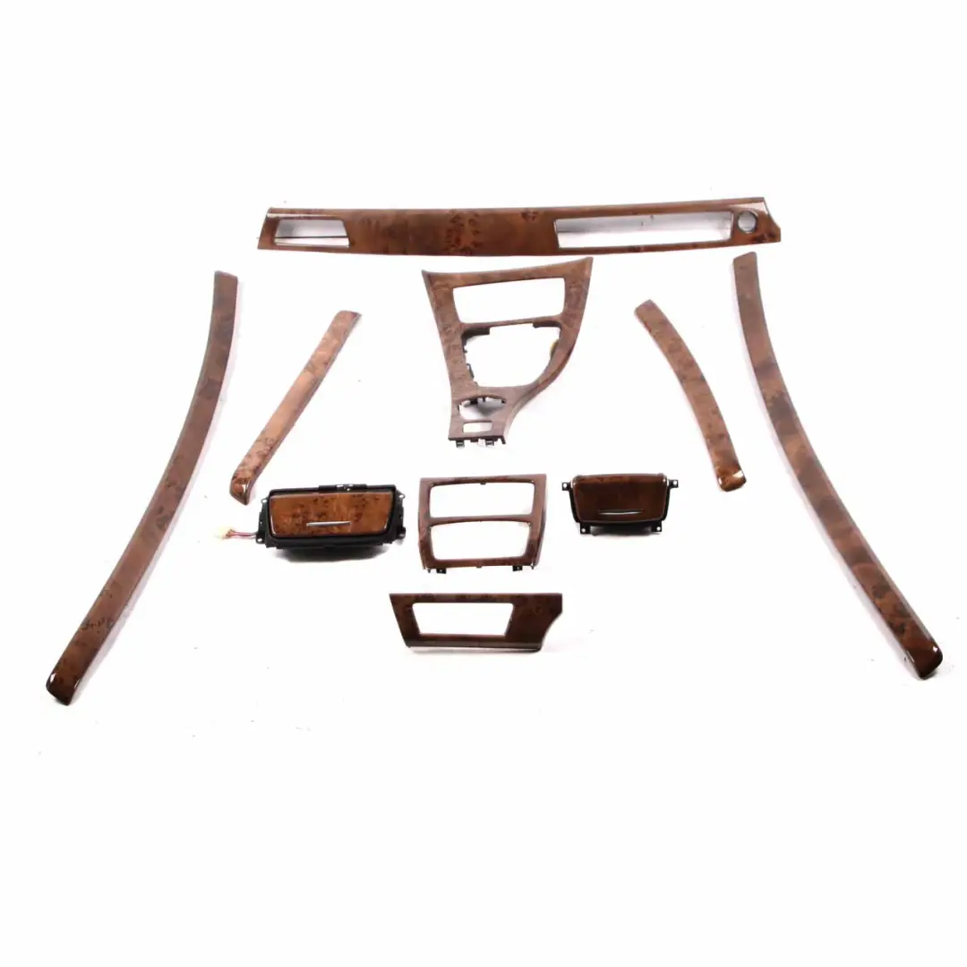Interior Trim Cover Set Dash Dashboard Wood Poplar Grain Light to BMW 3 Series E93 with Part number 7137481 BMW 3 Series E93 Interior Trim Cover Set Dash Dashboard Wood Poplar Grain Light - SKU rhd-7137481 - Part number 7137481