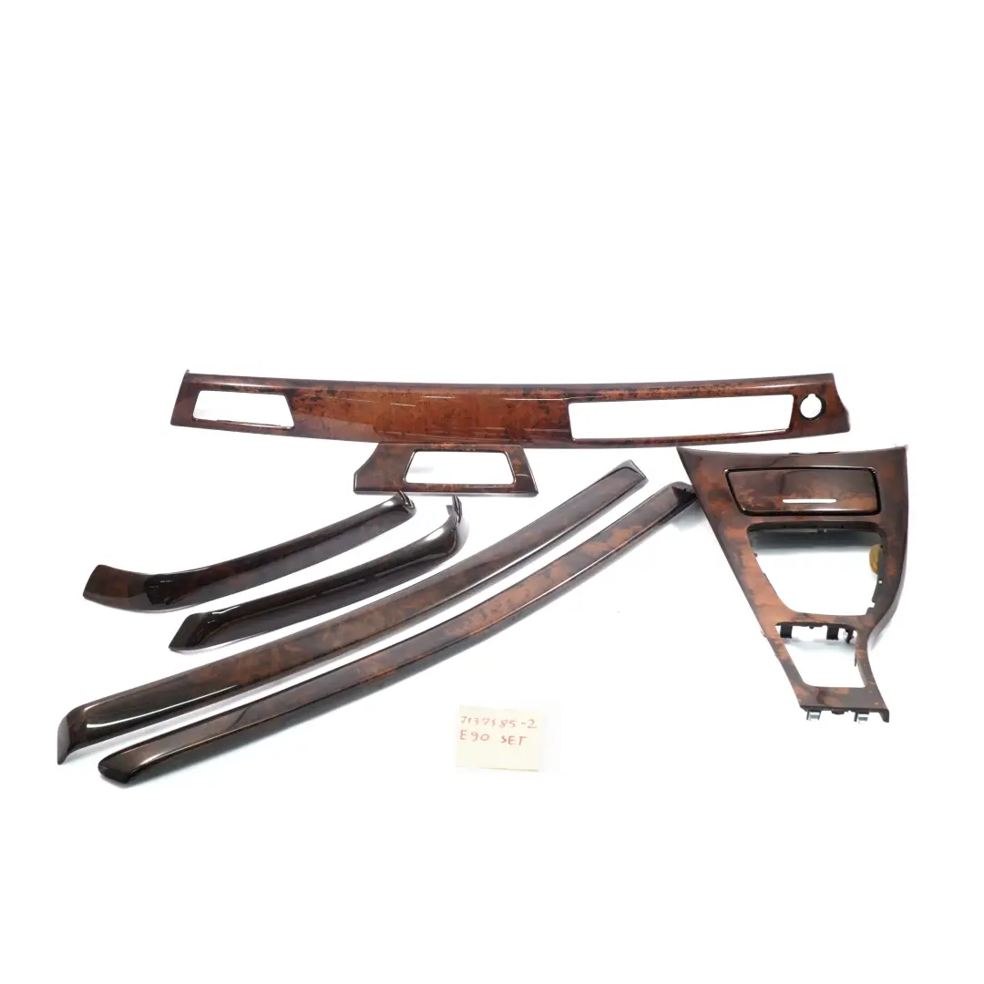 Interior Trim Set Dash Dashboard Ashtray Wood Burr Walnut to BMW 3 Series 2 E90 with Part number 7137485 BMW 3 Series 2 E90 Interior Trim Set Dash Dashboard Ashtray Wood Burr Walnut - SKU rhd-7137485-2 - Part number 7137485