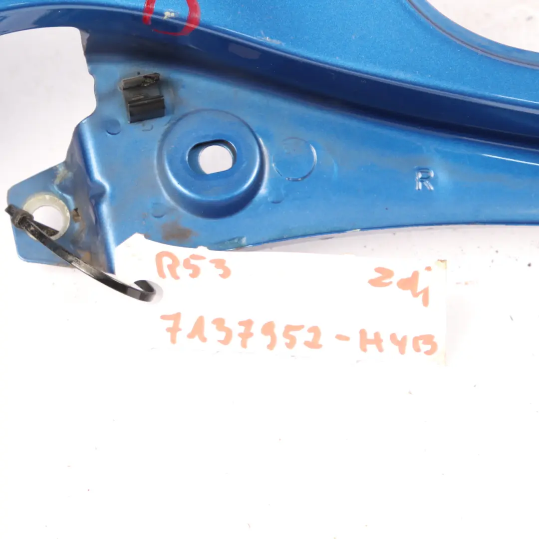 Windscreen Scuttle Panel Cover Hyper Blue Metallic - A28 to Mini R50 R52 R53 with Part number 7137952 Mini R50 R52 R53 Windscreen Scuttle Panel Cover Hyper Blue Metallic - A28 - SKU rhd-7137952-HYB - Part number 7137952