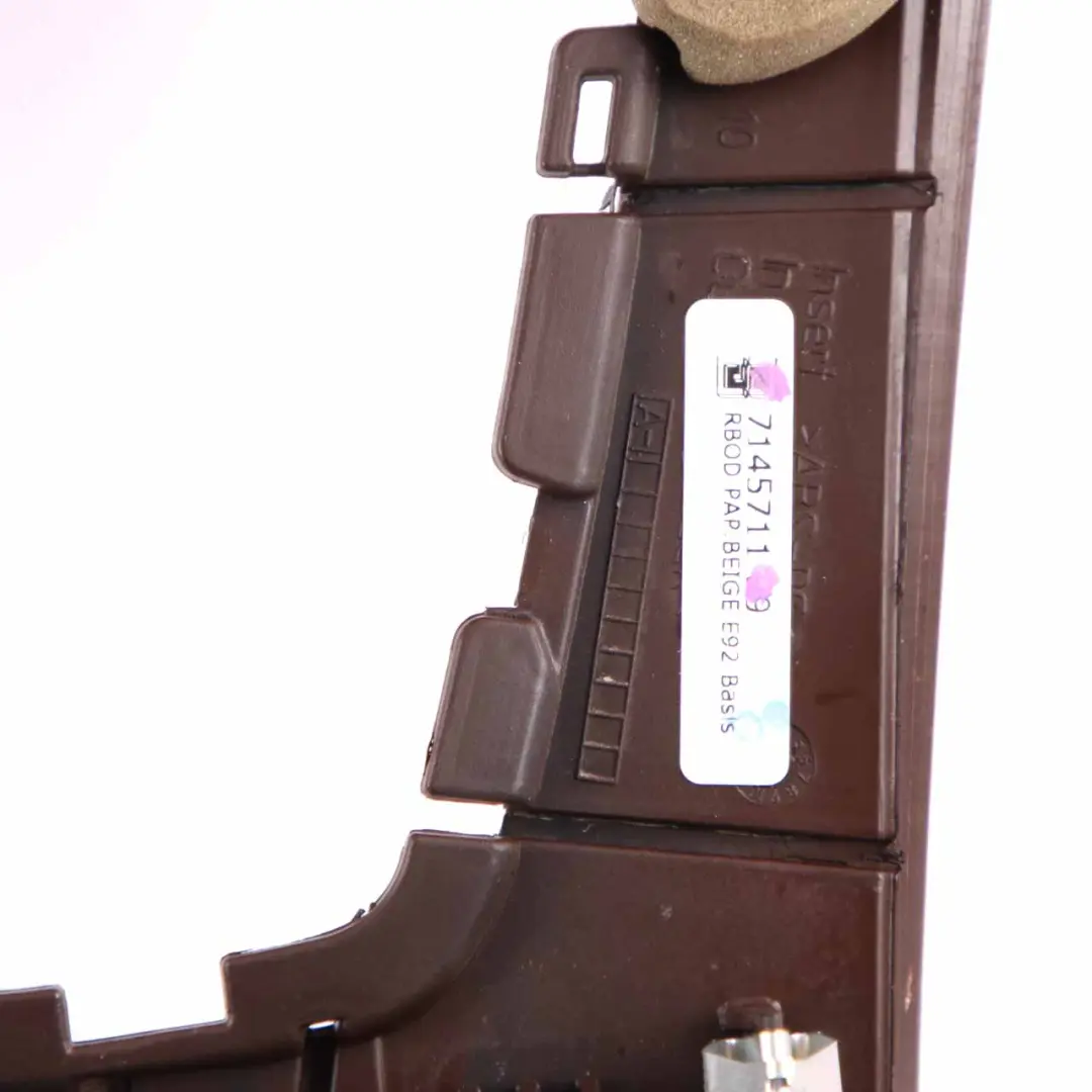 Centre Console Decor Cover Ash Tray Wood Poplar Grain Light to BMW E92 with Part number 7145711 BMW E92 Centre Console Decor Cover Ash Tray Wood Poplar Grain Light - SKU rhd-7145711 - Part number 7145711