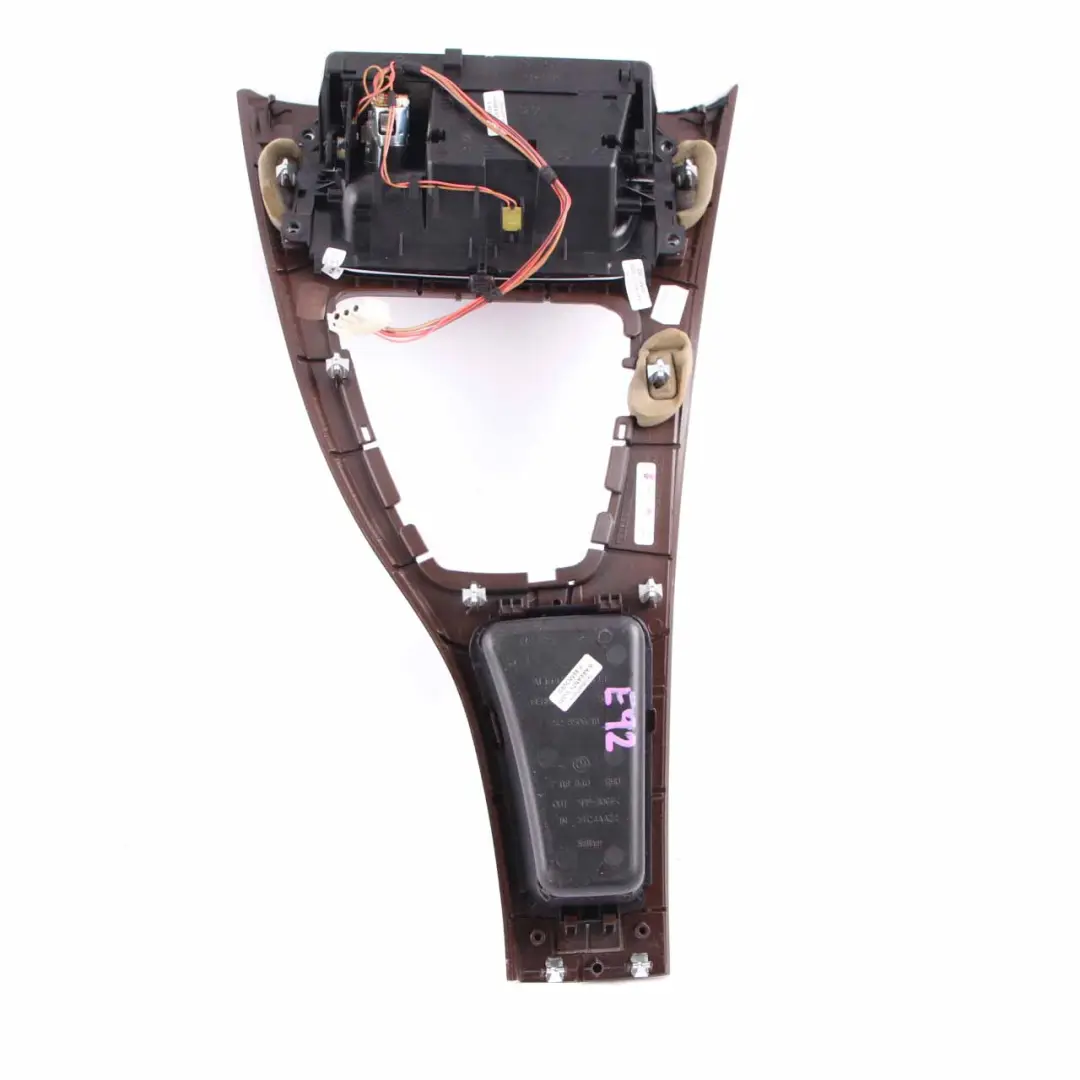 BMW E92 Centre Console Decor Cover Ash Tray Wood Poplar Grain Light - SKU rhd-7145711 - Part number 7145711