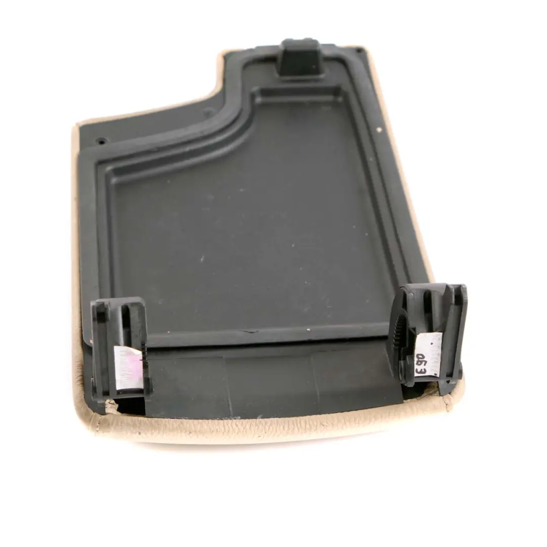 BMW 3 Series E90 E91 LCI Leather Cover Centre Console Armrest Beige 7147213 - SKU rhd-7147213 - Part number 7157813