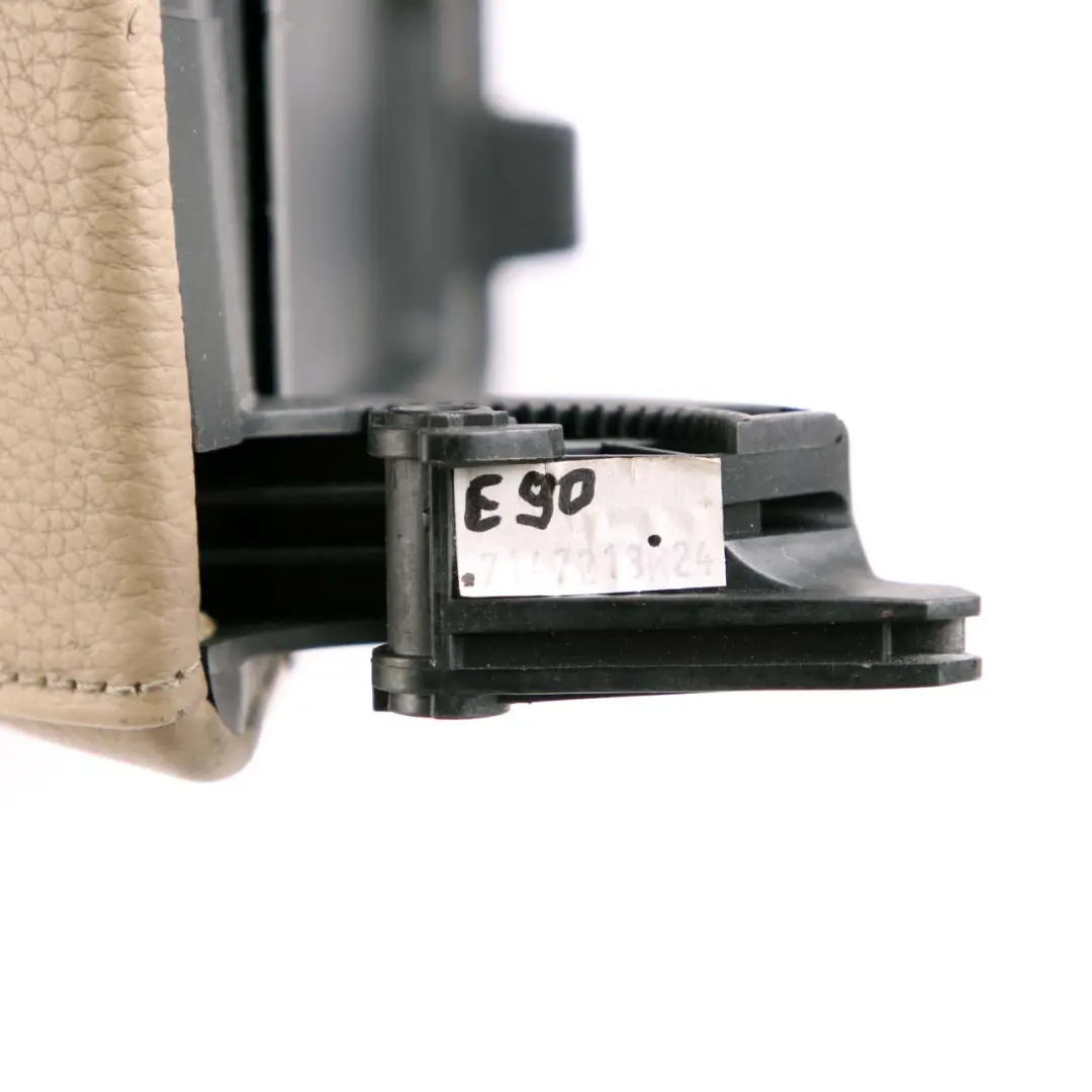 BMW 3 Series E90 E91 LCI Leather Cover Centre Console Armrest Beige 7147213 - SKU rhd-7147213 - Part number 7157813