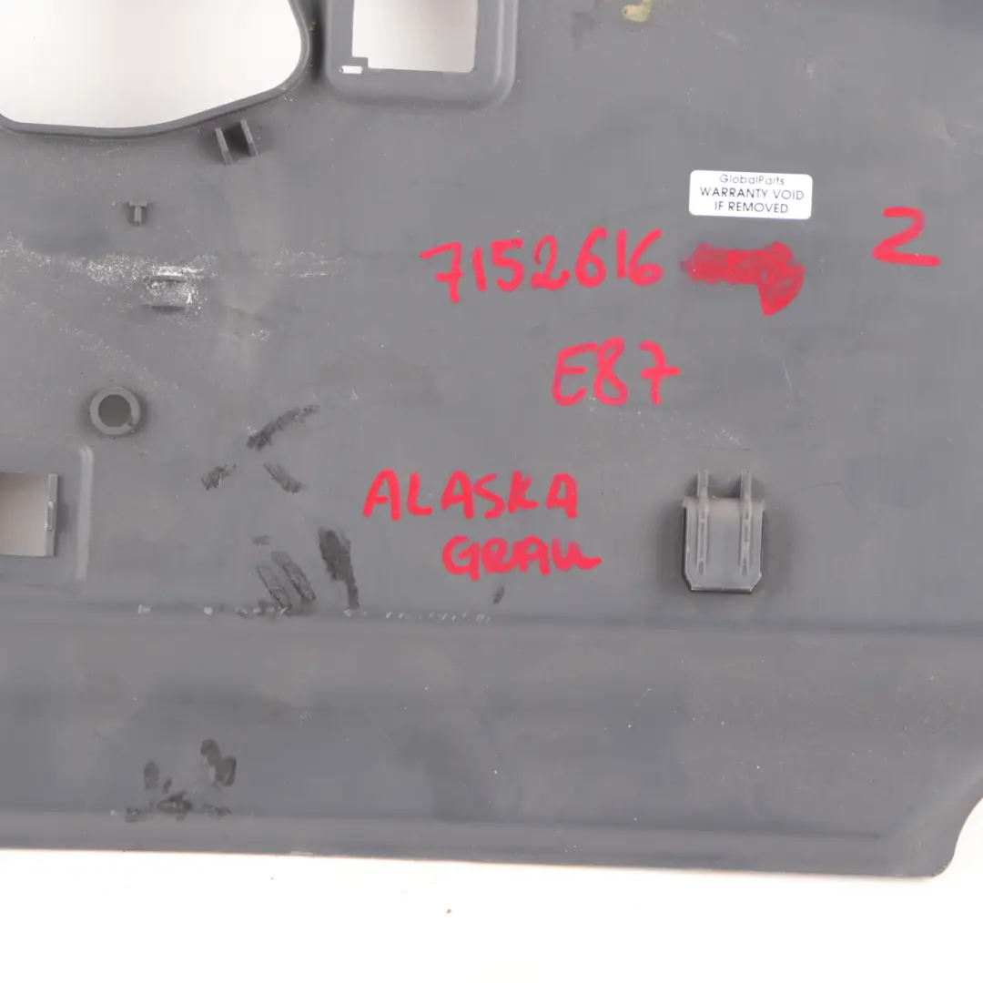 Passenger's Footwell Trim Panel Bottom Alaskagrau 7152609 to BMW E87 with Part number 7152616 BMW E87 Passenger's Footwell Trim Panel Bottom Alaskagrau 7152609 - SKU rhd-7152616 - Part number 7152616