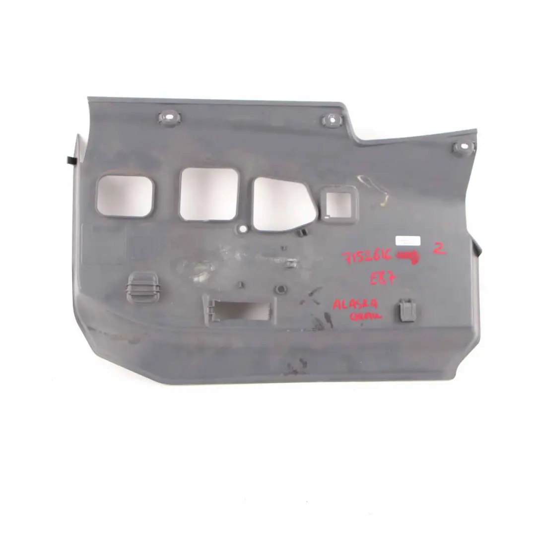Passenger's Footwell Trim Panel Bottom Alaskagrau 7152609 to BMW E87 with Part number 7152616 BMW E87 Passenger's Footwell Trim Panel Bottom Alaskagrau 7152609 - SKU rhd-7152616 - Part number 7152616